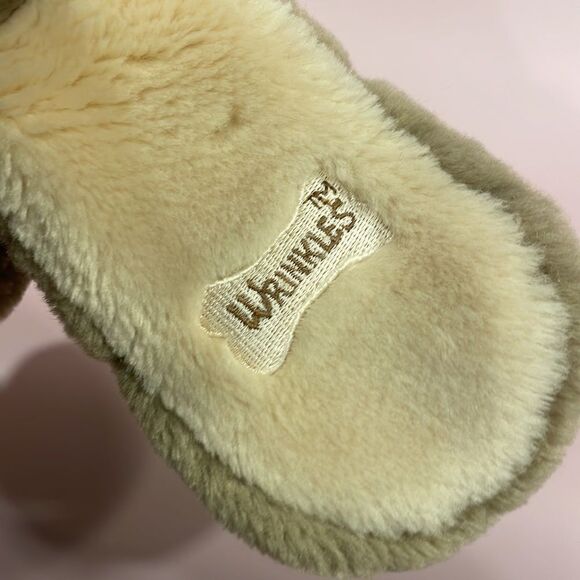 Vintage Wrinkles Plush Puppy Dog Hand Puppet Grey Beige Stuffed Animal Toy 16” - Picture 11 of 11